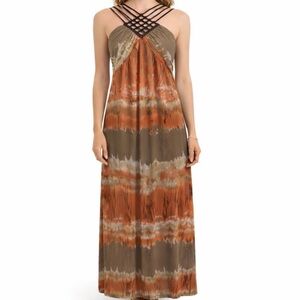 Graffiti Sport Midi Beaded size Medium Dress Lightweight Beach Vacation Boho